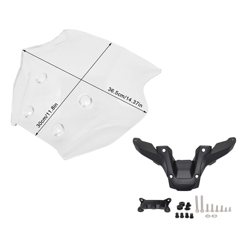 For Yamaha MT-09 2024 Motorcycle Windshield Windshield Clear With Bracket