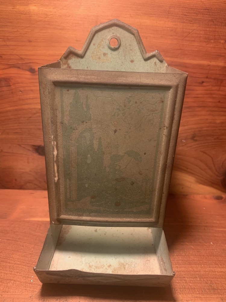 Vintage Tin Match Holder
