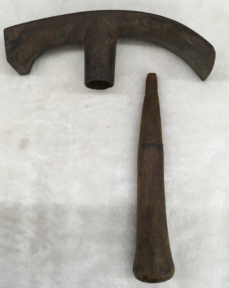 Vintage Cooper’s Adze Blacksmith Tool Hand Forged, Unbranded