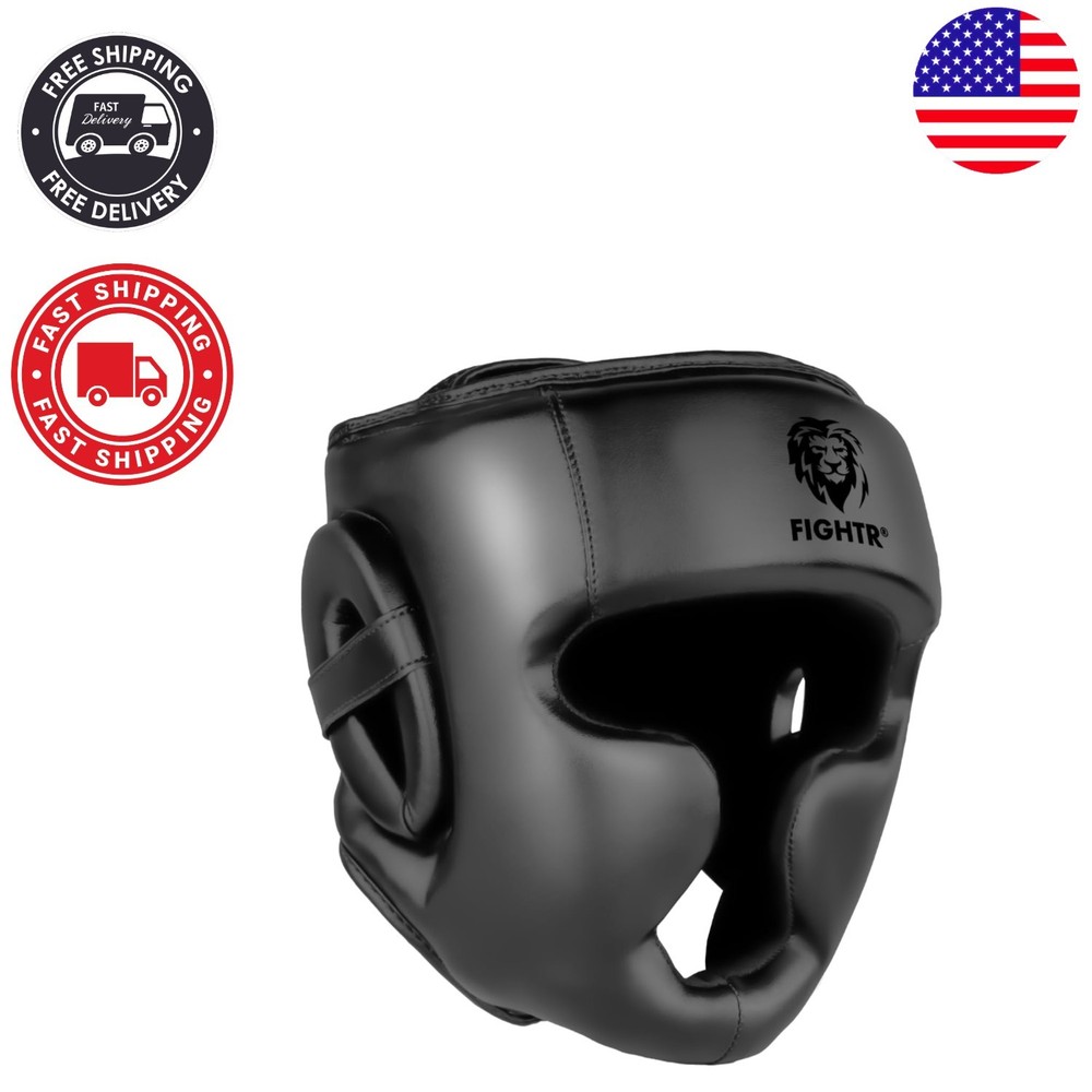 Professional-Grade Boxing Helmet with Shock Absorption - All Sizes Adjustable
