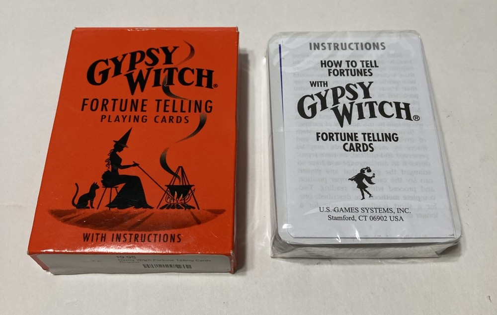 Gypsy Witch Fortune Telling Playing Cards w/ Instructions Deck Complete Tarot