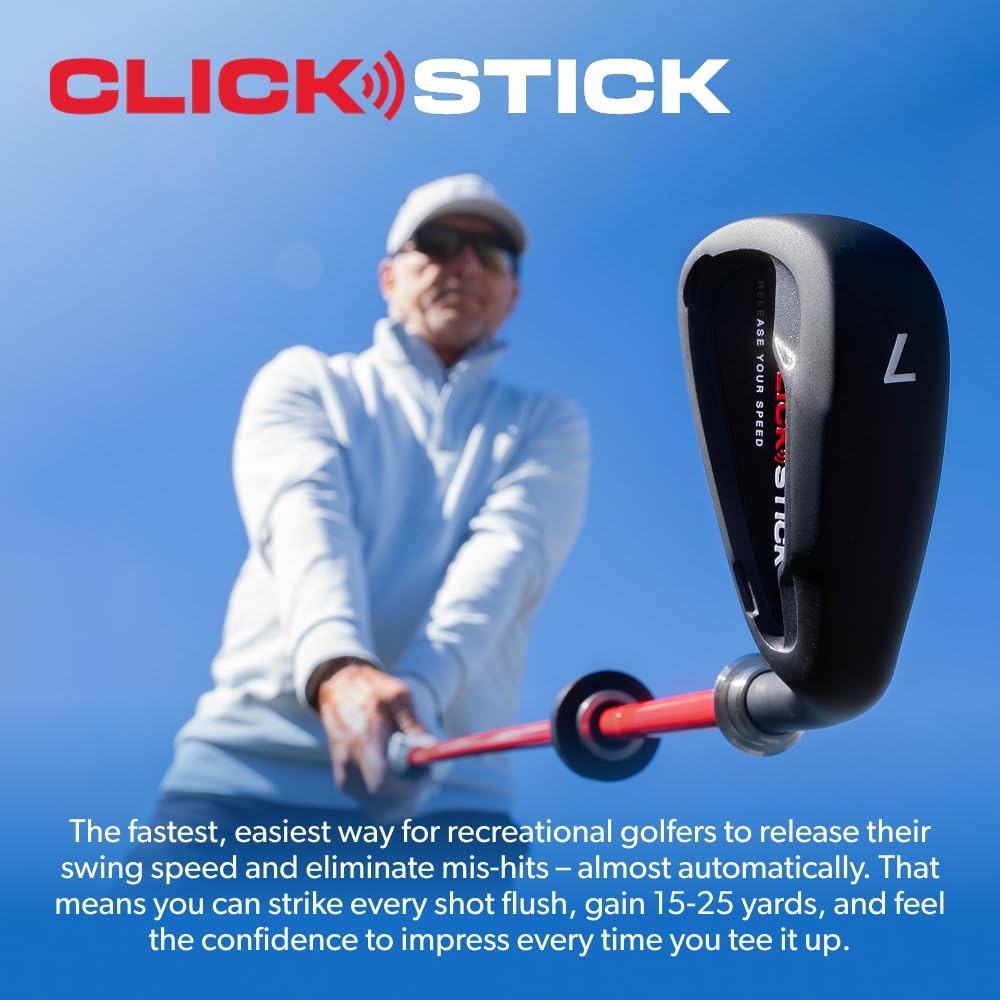Performance Golf Click Stick - Swing Trainer for Automatic Release I Auditory...