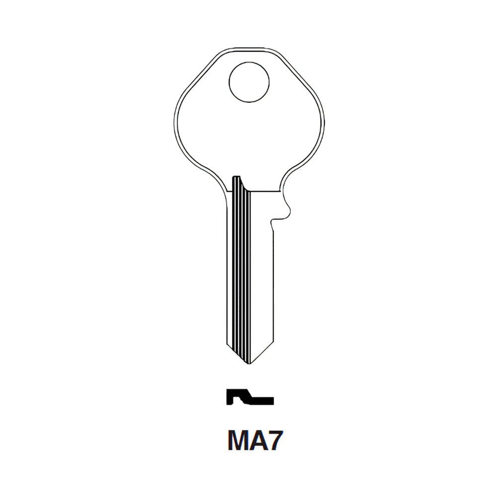 MA7 Key Blank Nickel