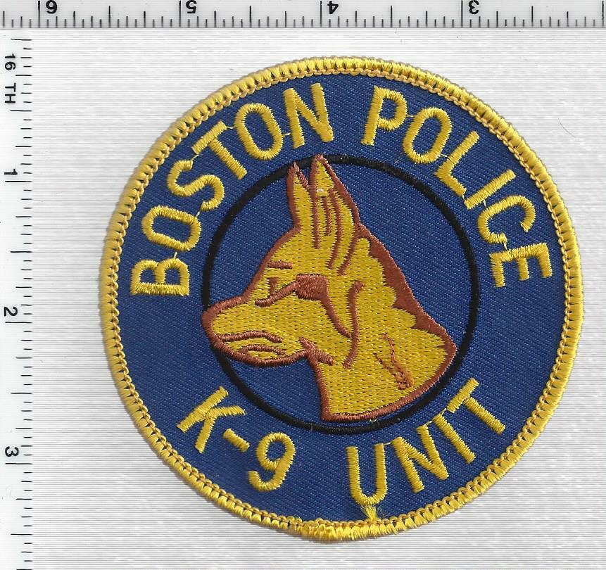 Boston Police (Massachusetts) 1st Issue K-9 Unit Shoulder Patch