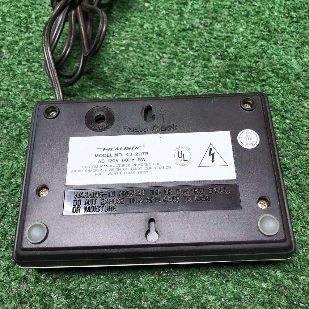 Vintage Realistic Plug'n Talk FM Wireless Intercom Model 43-207B TESTED WORKING