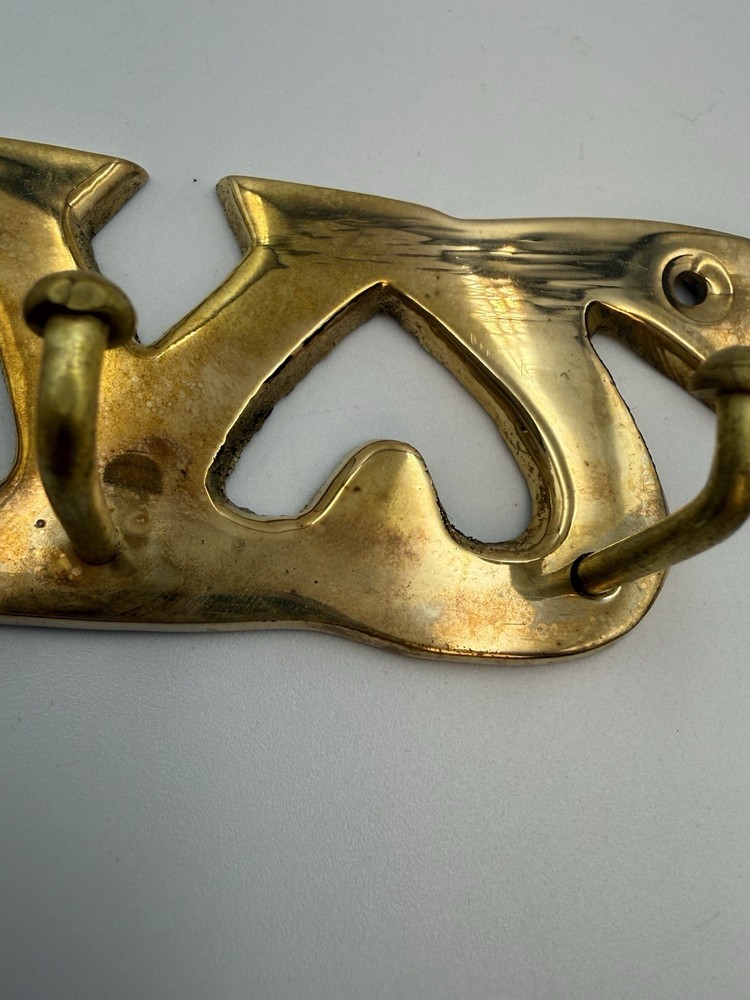 Vintage Solid Brass Key wall hanging Holder entry way Organize