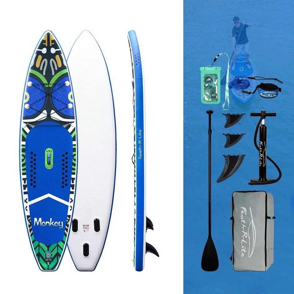*NEW* Monkey FunWater SUP Stand Up Inflatable Paddle Board - 11 ft