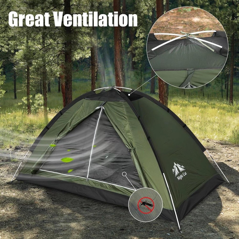 Lightweight Waterproof Backpacking Tent for 1-2 Persons - Easy Setup