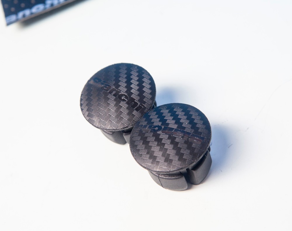 Bianchi Perforated Black Handlebar Tape + Handlebar Plugs