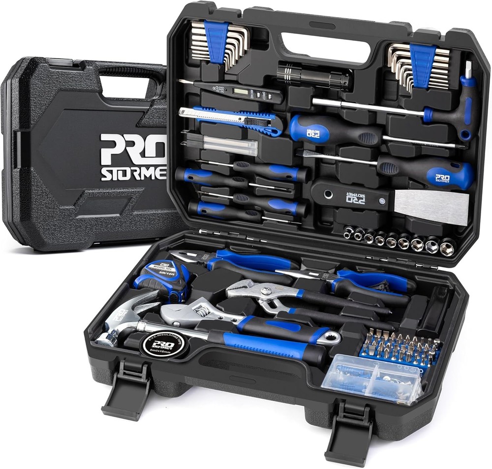 229-Piece Hand Tool Set – Portable Tool Box W/ Essential Household Tools Perfect