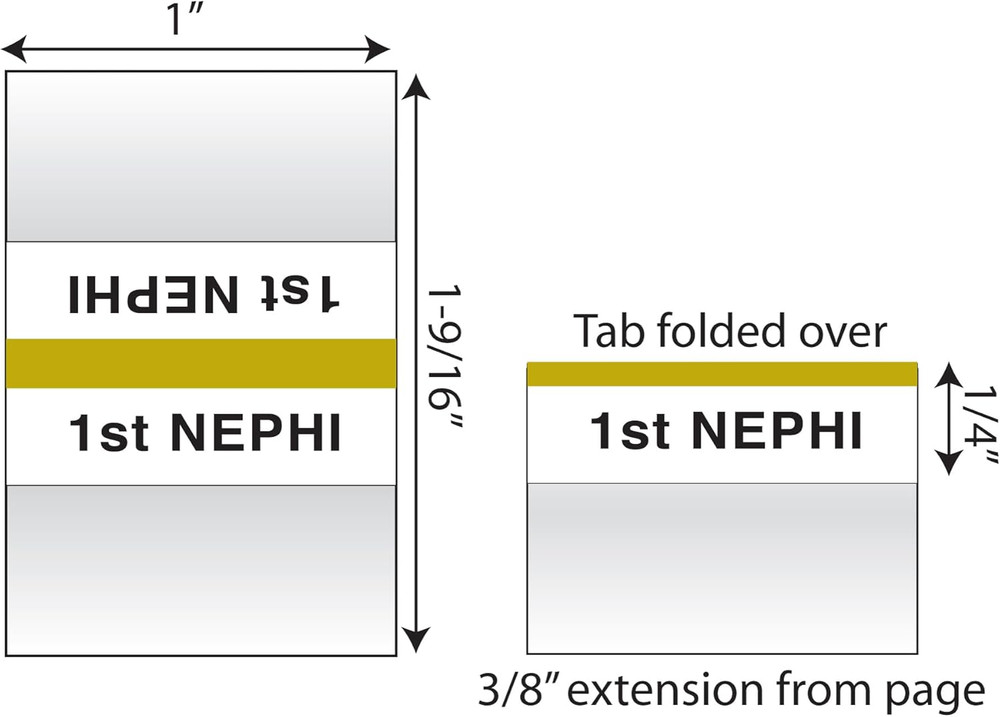 Gold-Edged Bible Indexing Tabs, New Testament Only, Includes 26 Tabs ()
