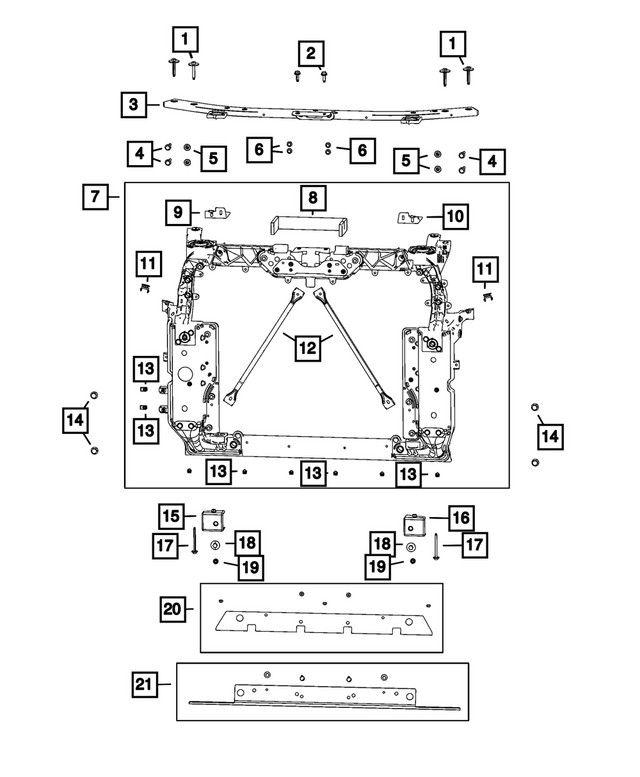 Genuine Mopar Hex Nut Rivet 68622347AA
