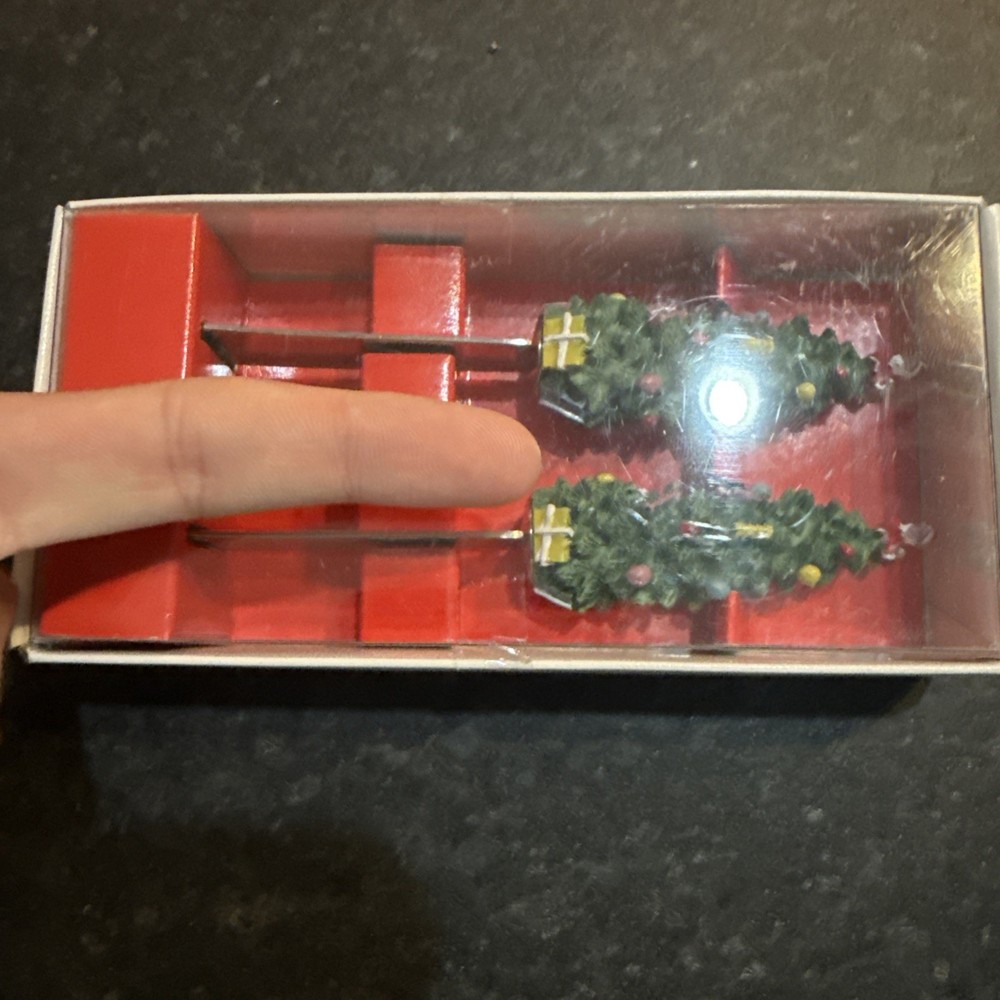 Christmas Tree Spode Spreaders Set/2 Brand New Still In Original Box