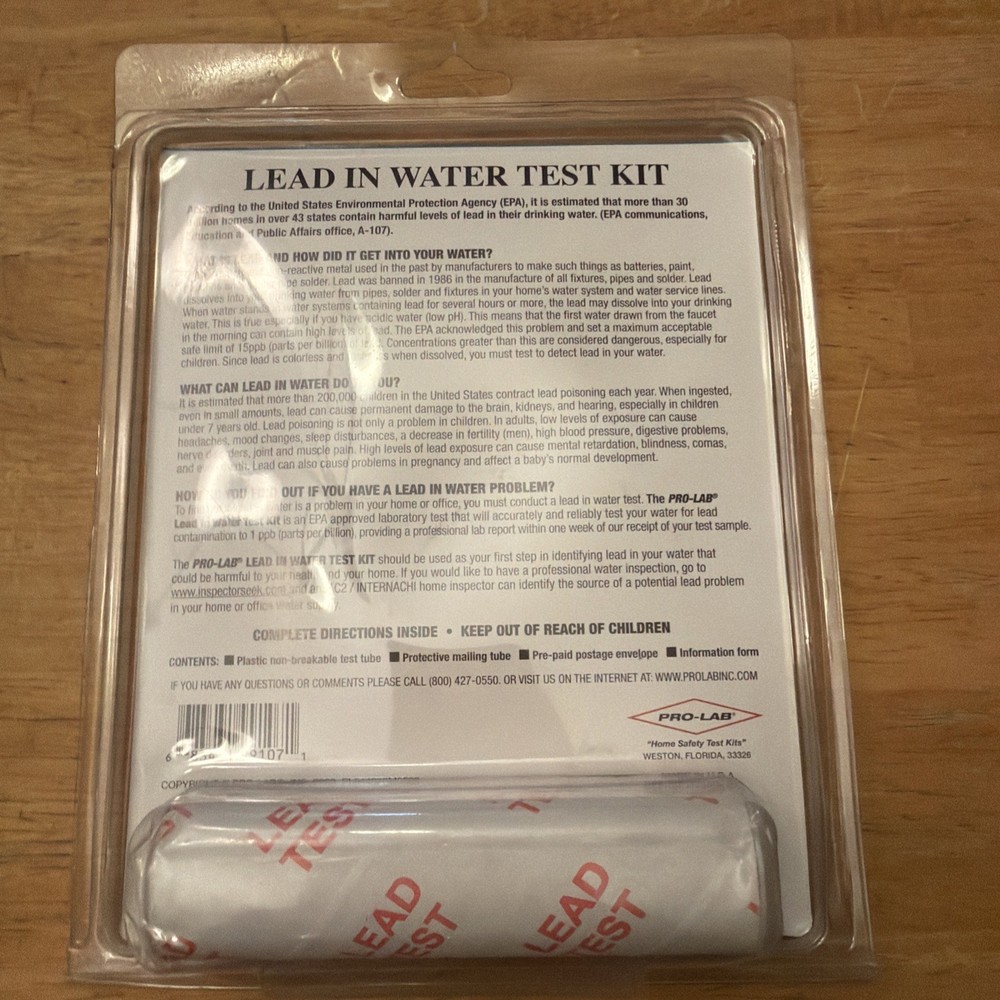 Lead In Water Test Kit Drinking Water Lead Detector Testing Kit by PRO-LAB