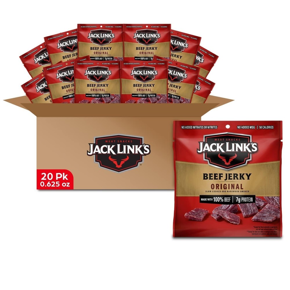 Jack Link's Beef Jerky Multipack - Original - Made with 100% Real Beef