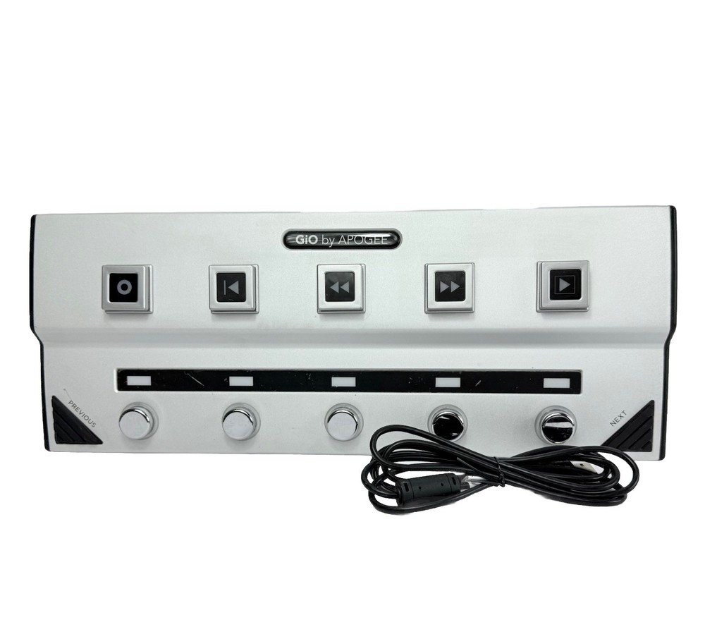 Apogee Silver Gio USB Stomp Interface Pedalboard Footcontroller Guitar FX