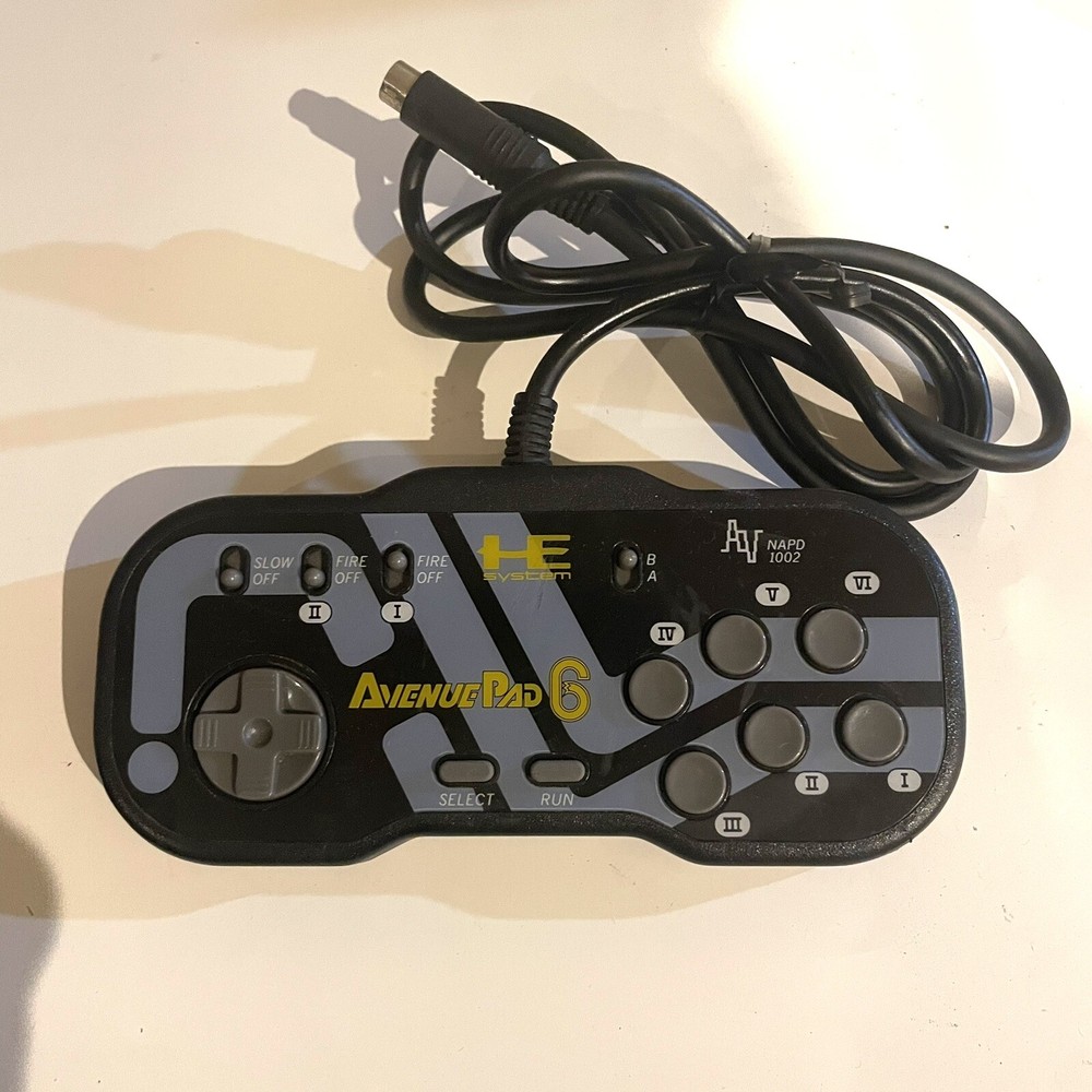 【Set of 2】 PC Engine 6 button Controller Avenue Pad 6 PCE HE system Control Pad