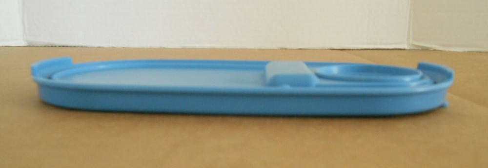 Tupperware Modular Mate #1613 & #1614 Oval Container with Blue Lid P18
