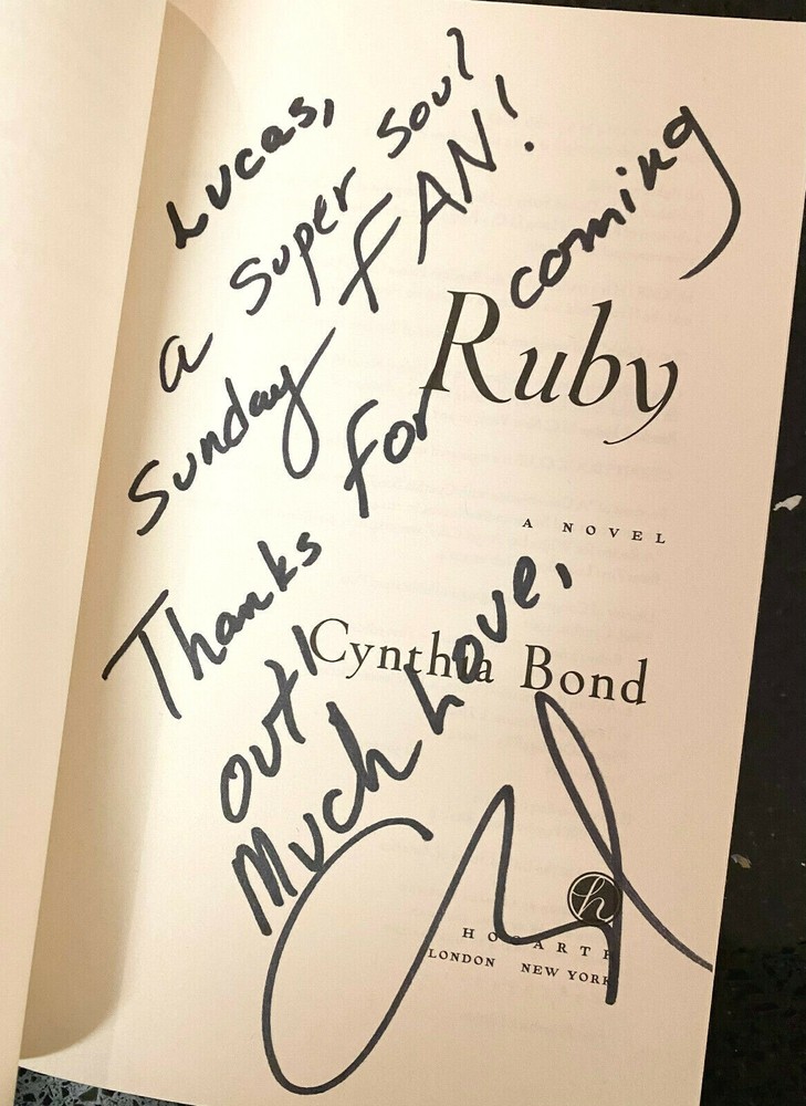 Cynthia Bond Signed In Person RUBY Paperback Book - Oprah