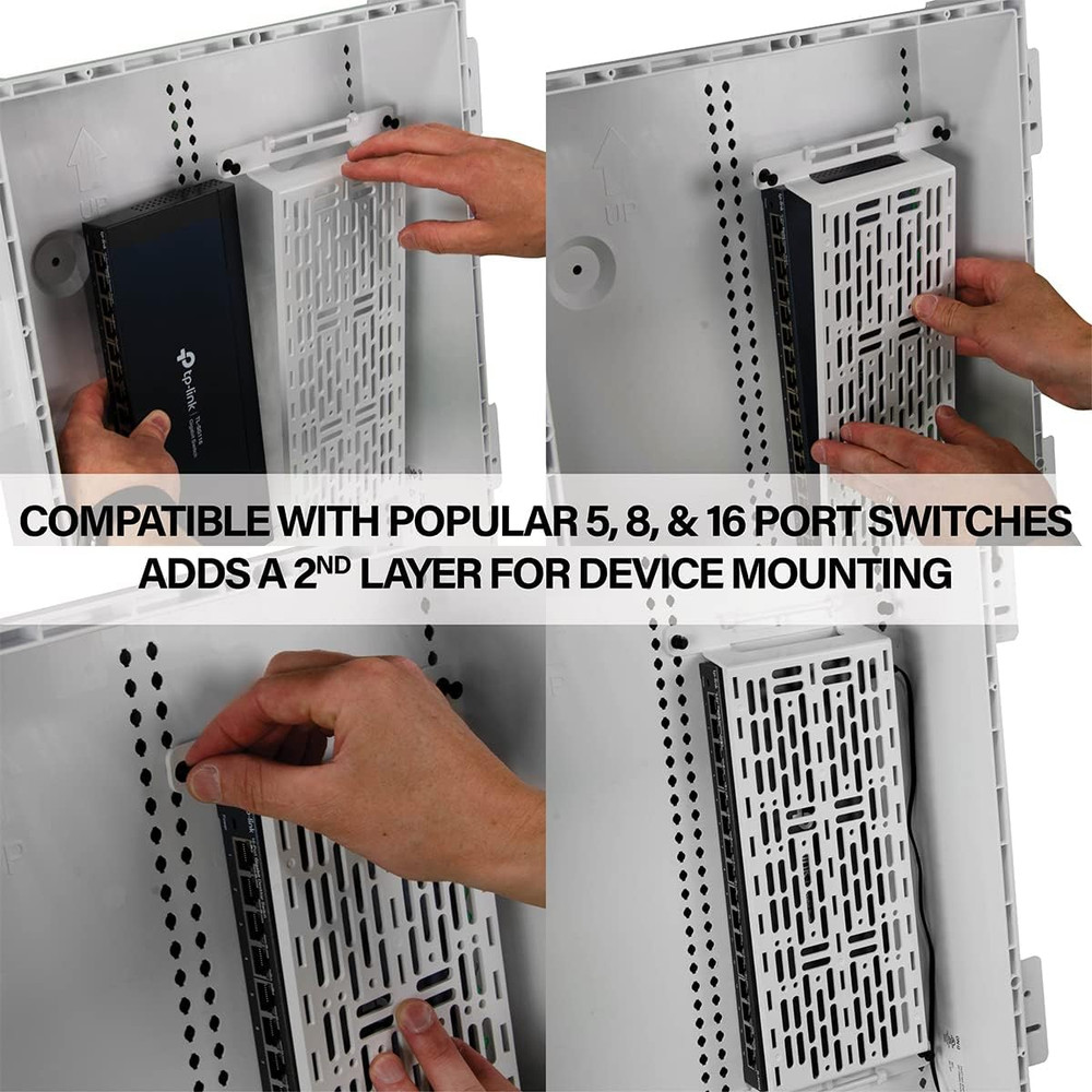 AC1050-EMK Mounting Plate, White/Red