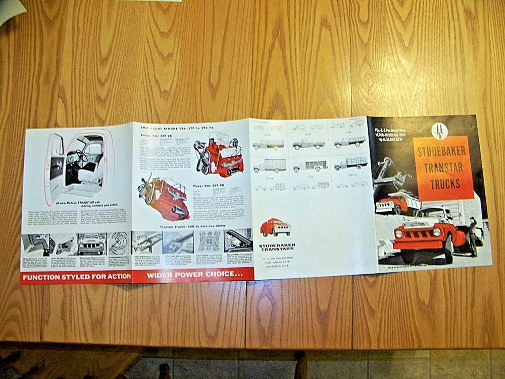 TWO VINTAGE STUDEBAKER TRUCK ADS - ORIGINAL