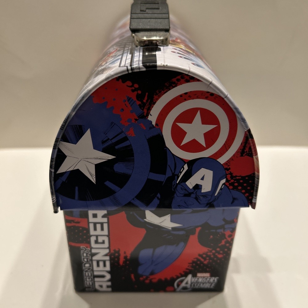 avengers tin lunch box vintage