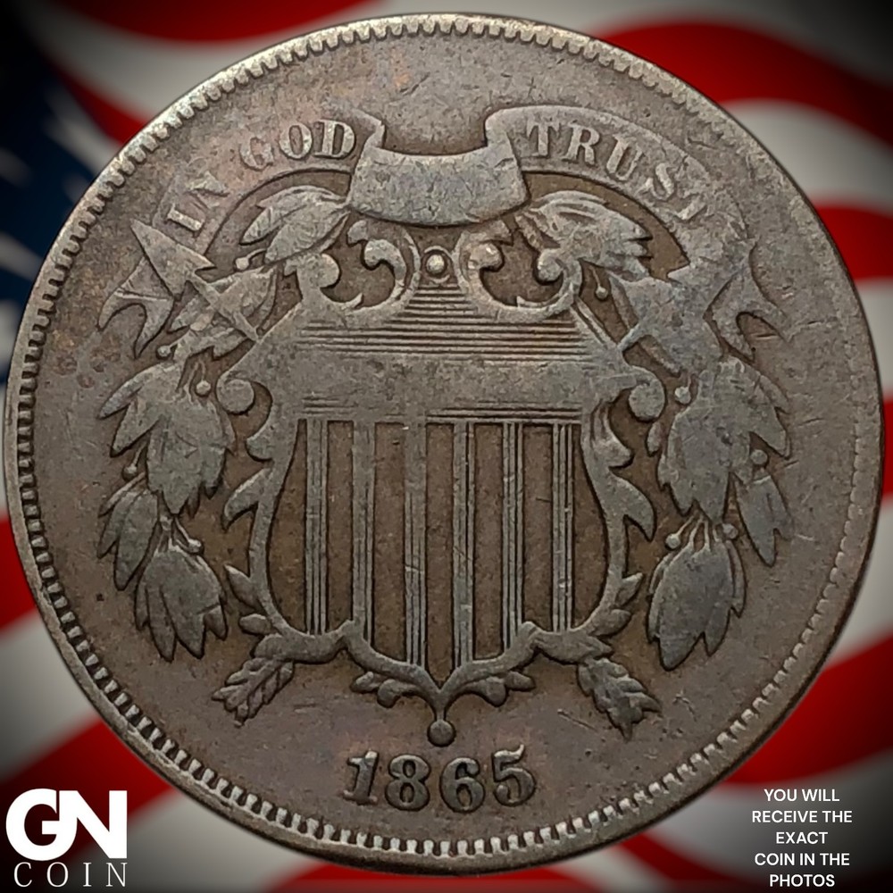 1865 2 Cent Piece Z7313