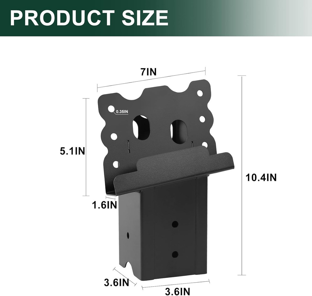 Deer Stand Brackets 4Pcs,Outdoor 4"X 4" Compound Angle Bracket,Multi-Use Elevato