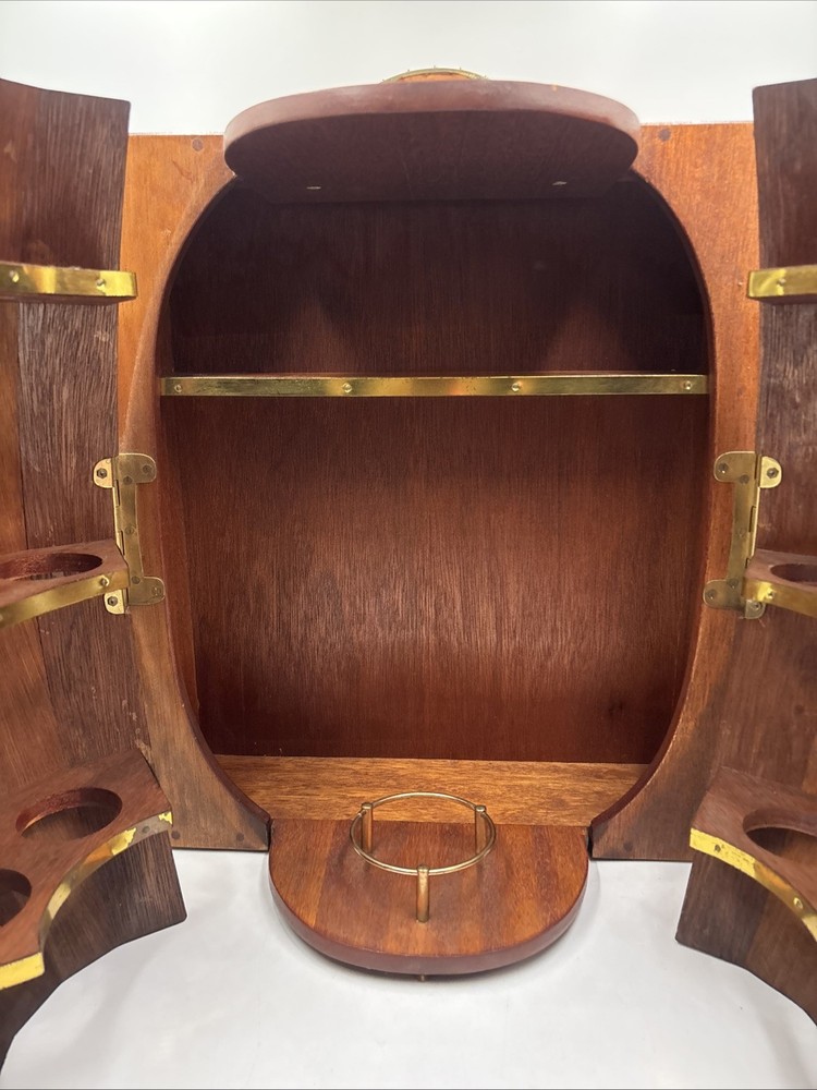 Mahogany Barrel Wine Rack / Wine Holder