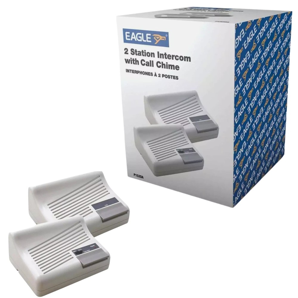 2 Way Intercom System with Call Chime & Speaker for Office or Home - 20m Wired