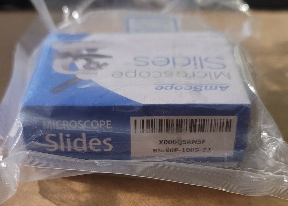 AMSCOPE 50 PRE-CLEANED BLANK MICROSCOPE SLIDES
