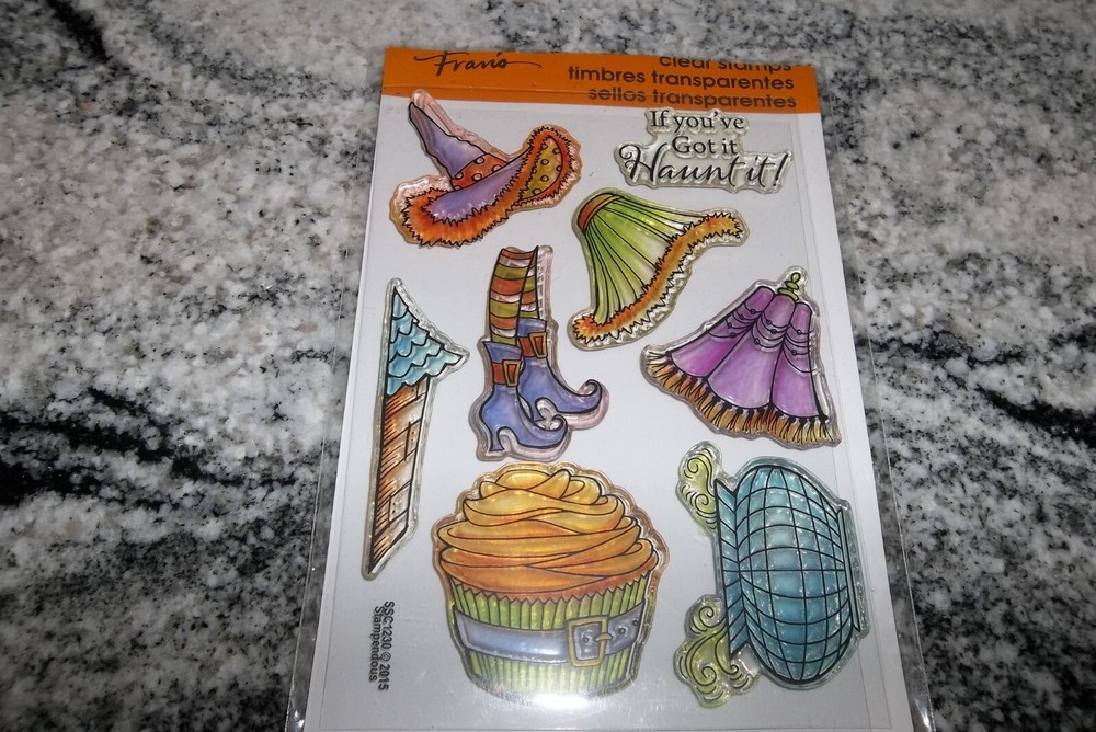 Frans "Witchy Legs" Poly 8pc. Stamp Set  New