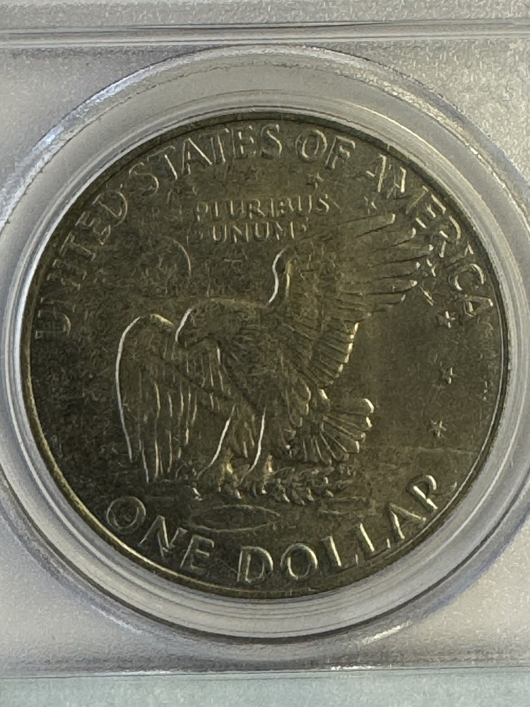1972 PCGS MS63 TYPE 2 EISENHOWER IKE DOLLAR (TONED - SEE PHOTOS)