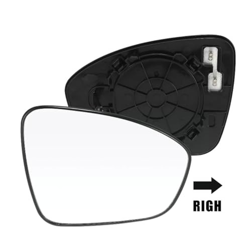 Heated Rearview Mirror Glass Replacement with Backing Right Passenger Side