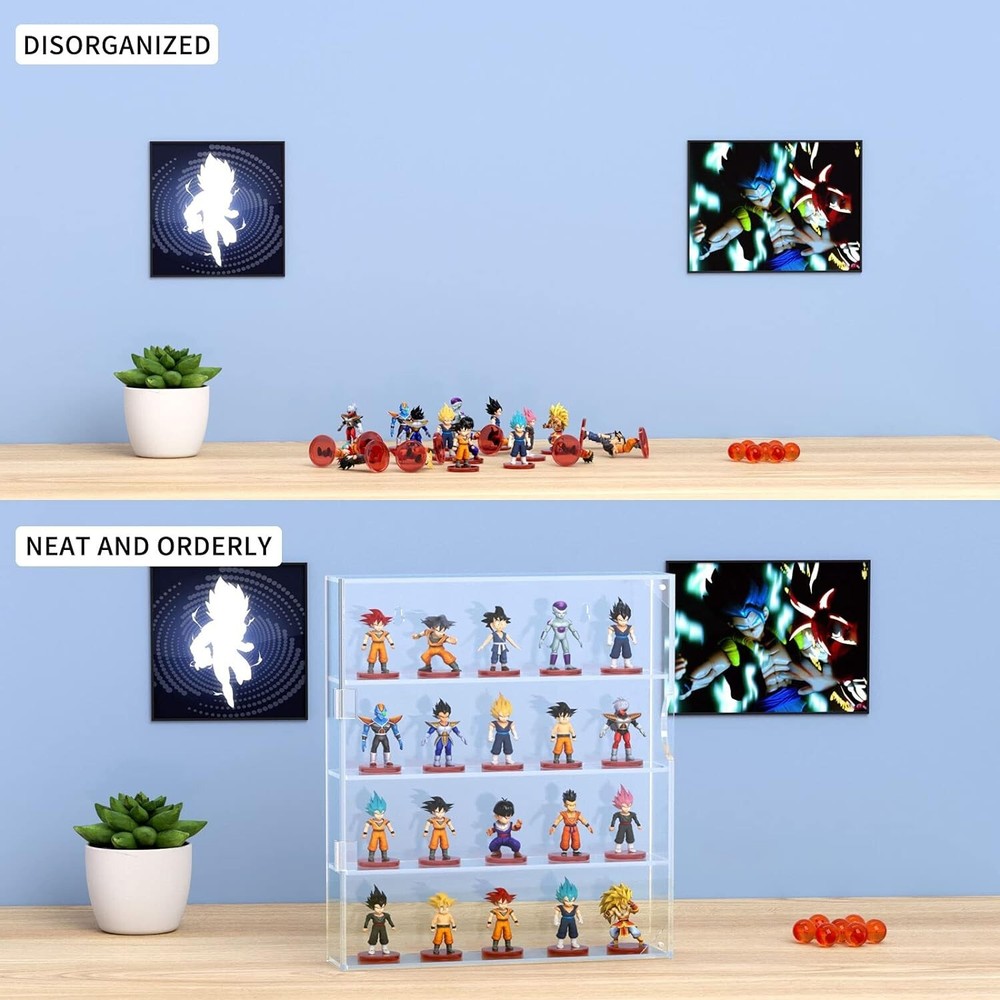 Acrylic Display Case For Mini Funko Pop Figures 4 Layer Storage Box Organizer