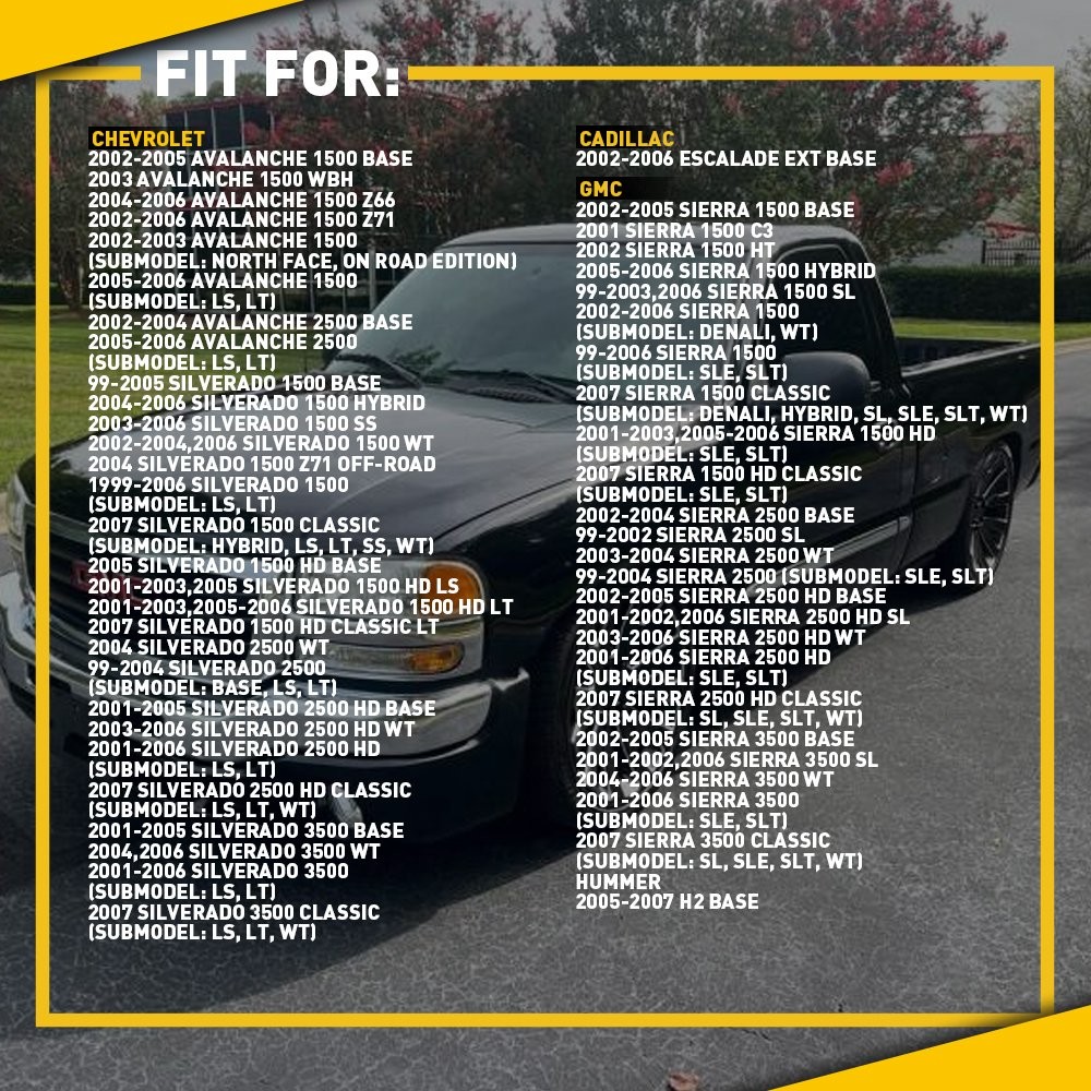 2x Tailgate Support Cable For Chevy Avalanche Silverado GMC Sierra Pair Set Kit