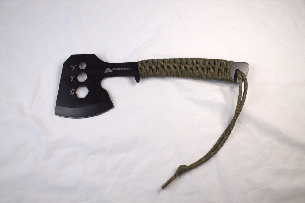Ozark Trail Hatchet Axe with Paracord Wrapped Handle Includes Sheath NEW
