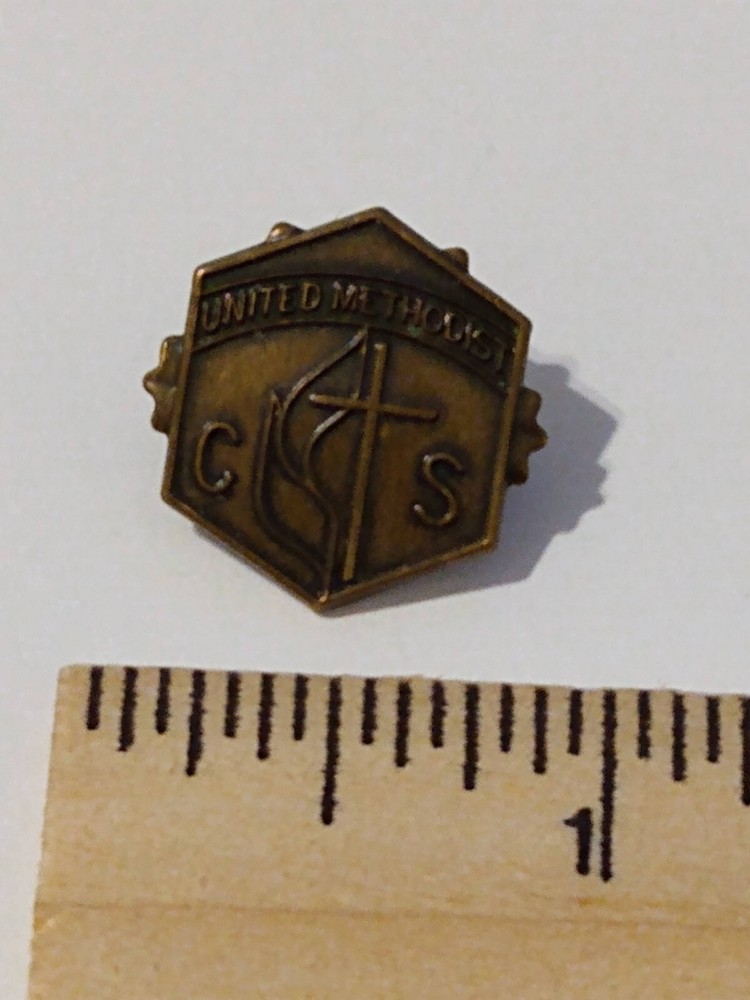 Vintage United Methodist CS Religious Lapel Pin
