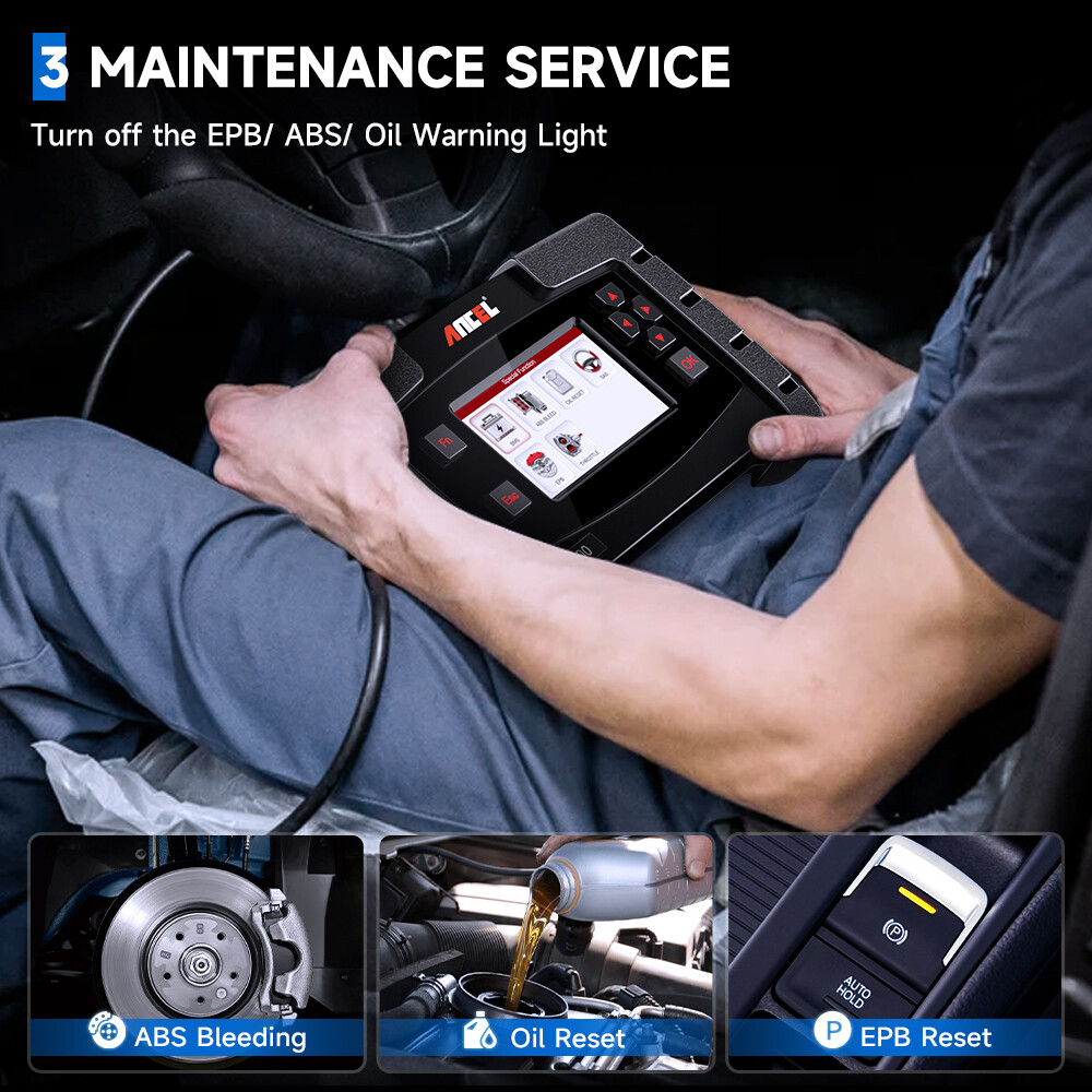 Automotive All System Diagnostic Scanner OBD2 Car Code Reader Scan Tool ABS SRS
