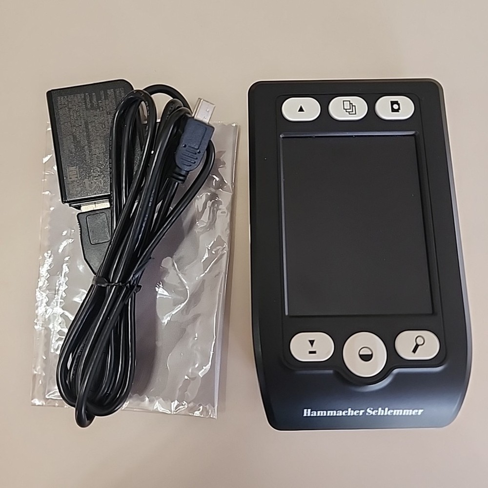 Handheld Digital Low Vision Magnifier Hammacher Schlemmer Electronic Tested Work