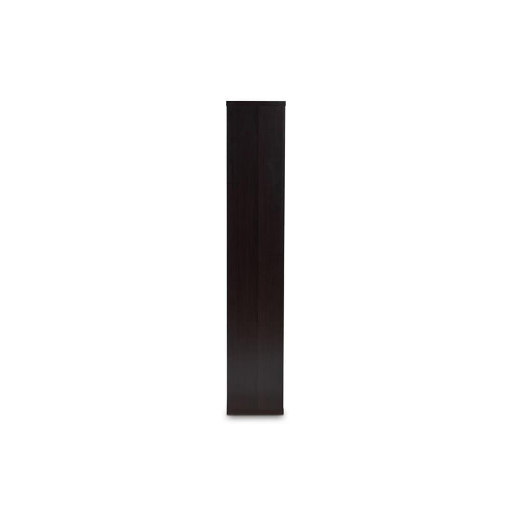 Baxton Studio Janne Dark Brown Finished 8-Cube Storage Shelf