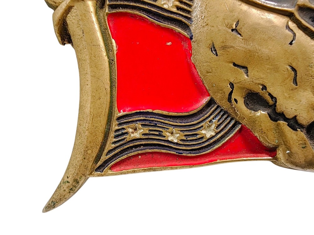 Tanside Ltd Solid Brass Flag Belt Buckle