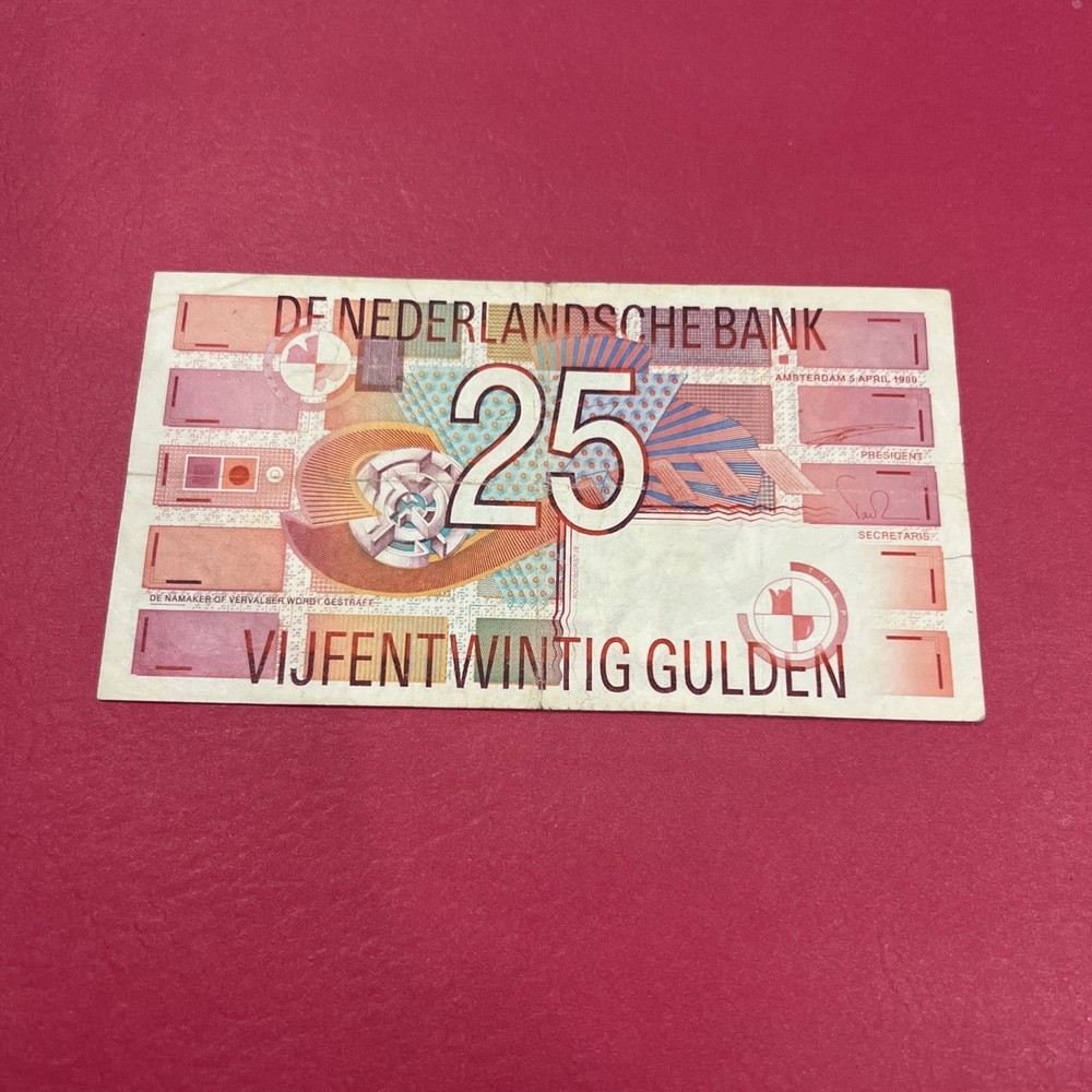 Netherlands - 25 Gulden - 1989