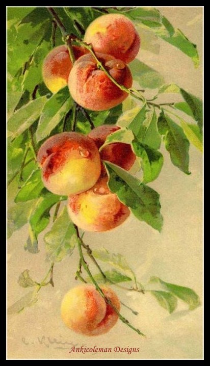 Chart Needlework Crafts DIY - Counted Cross Stitch Patterns - Yellow Peach