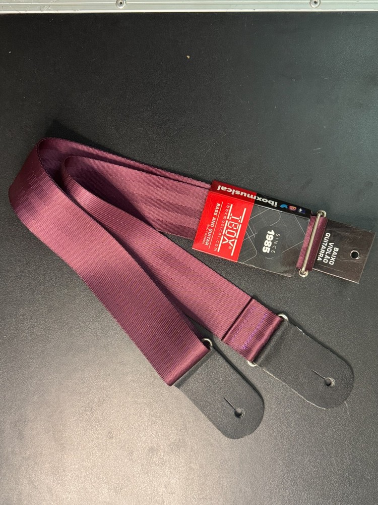 IBox Adjustable Guitar Strap-Durable Nylon with Leather Ends