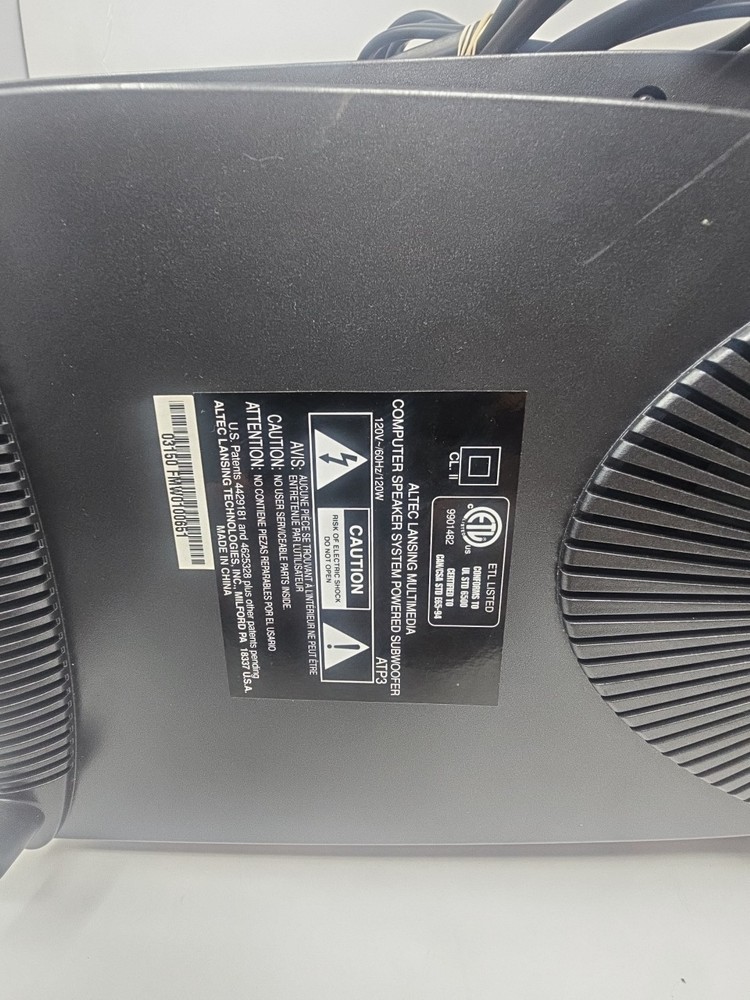 Altec Lansing ATP3 Multimedia Computer Speaker and Subwoofer System Tested