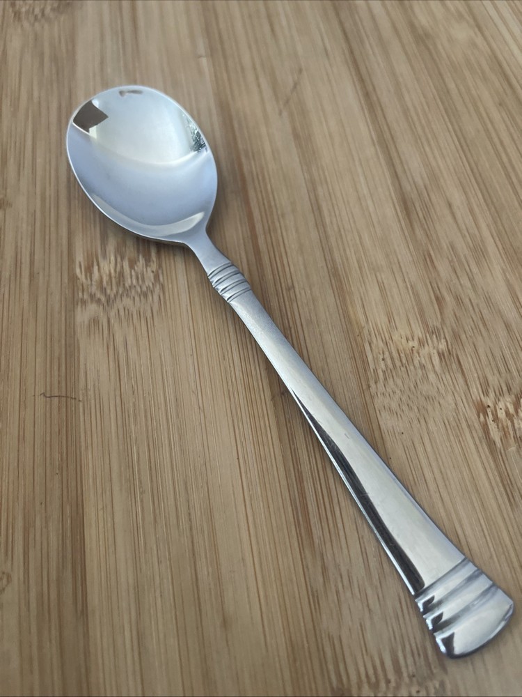 Cambridge Stainless Ridges Bands CODIE GLOSSY Sugar Spoon 6"