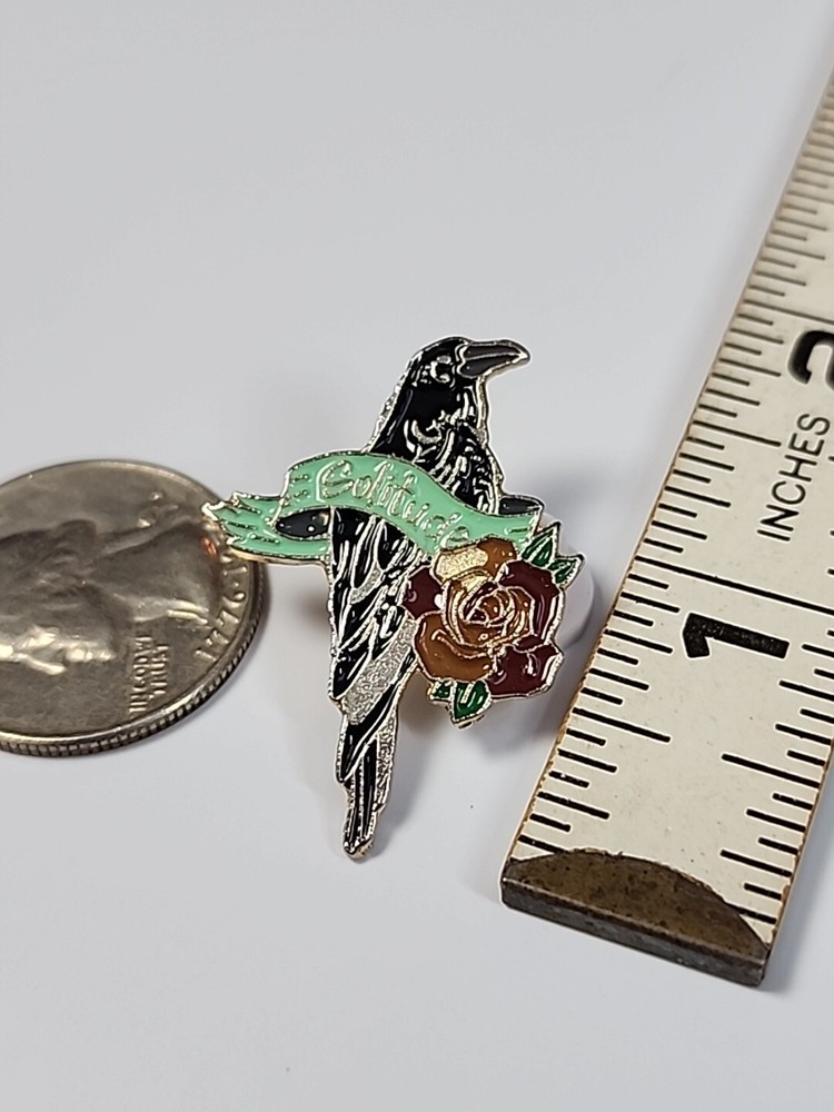 Solitude Raven Bird Lapel Pin
