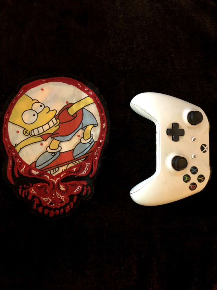 1/1 Handmade Embroidered Grateful Dead/Simpsons patch