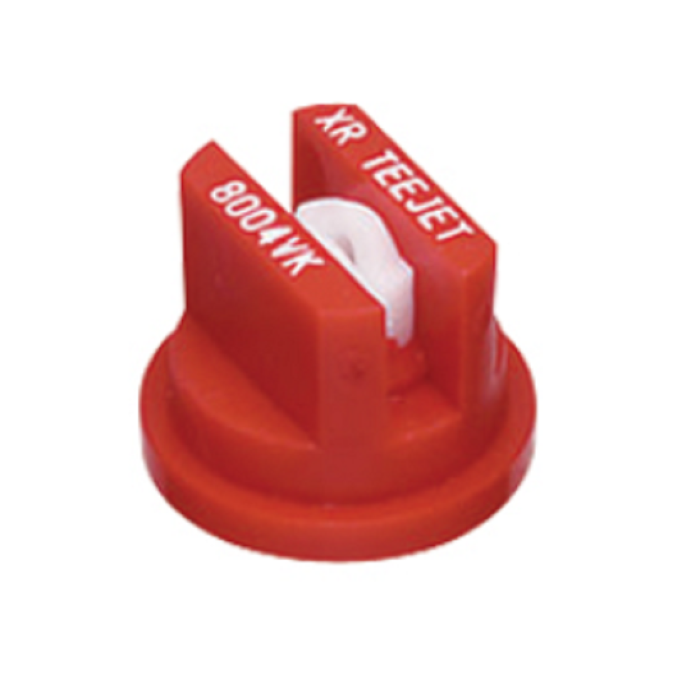 XR8004-VK Teejet Extended Range Flat Spray Ceramic Nozzle, Red Tip